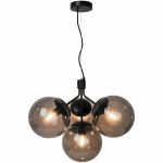 Nordlux Pendelleuchte Ivona 4x E27 Schwarz - Metall | Max. 28W