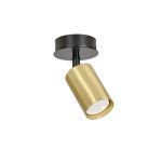 Emibig Plafonnier Zen Acier Noir | Convient pour 1x GU10 - Max 10W